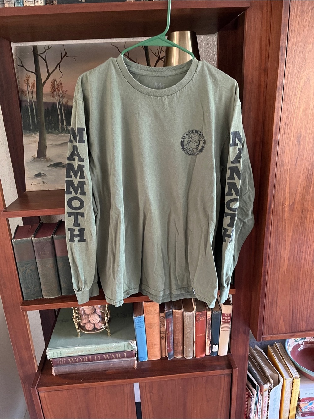 Mammoth Olive Long Sleeve Graphic Tee